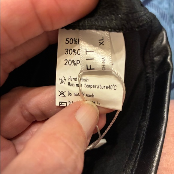 Nwt We1Fit Womens Fuax Leather Skirt High Waisted XL - Picture 9 of 9